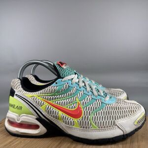 Nike Air Max Torch 4‎ Women's Size 7.5 White Neon Shoes Sneakers CW5607-100